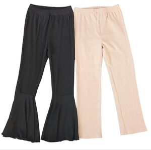 SHEIN Girls Black & Tan Pants set (Size 7)
